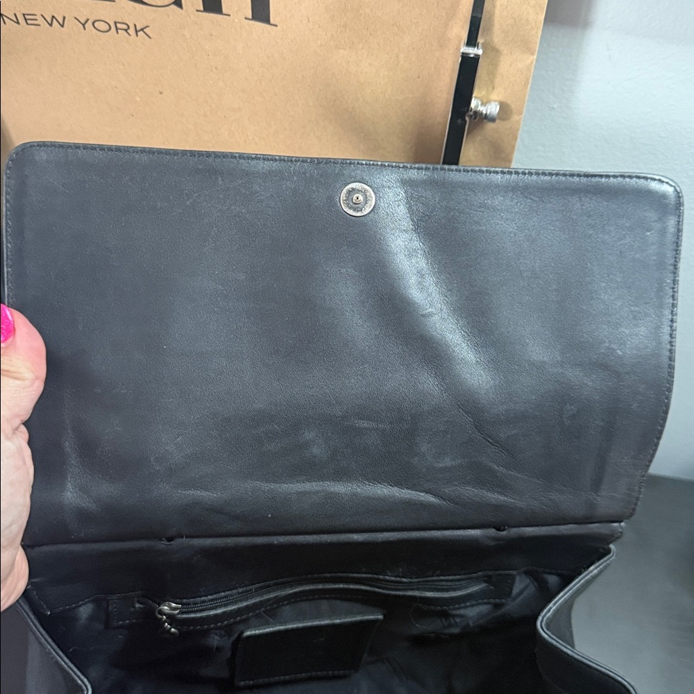 Coach Whitney Black Leather Satchel - Picture 10 of 13